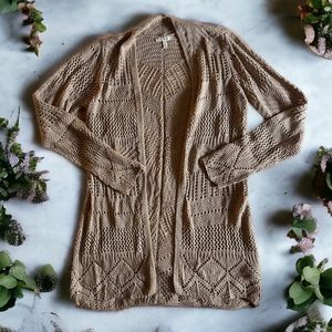 Pointelle Open Stitch Cardigan